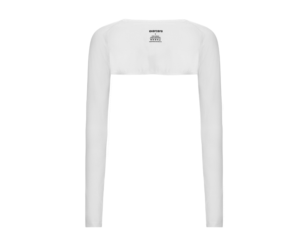 Exercere Blouses Cropped Bolero - White