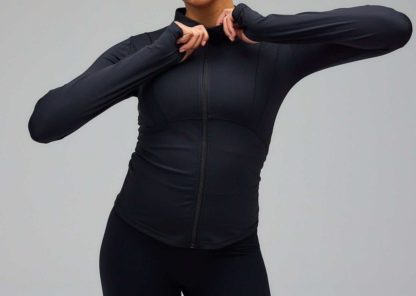 Exercere Blouses Hyper Zip Blouse - Black