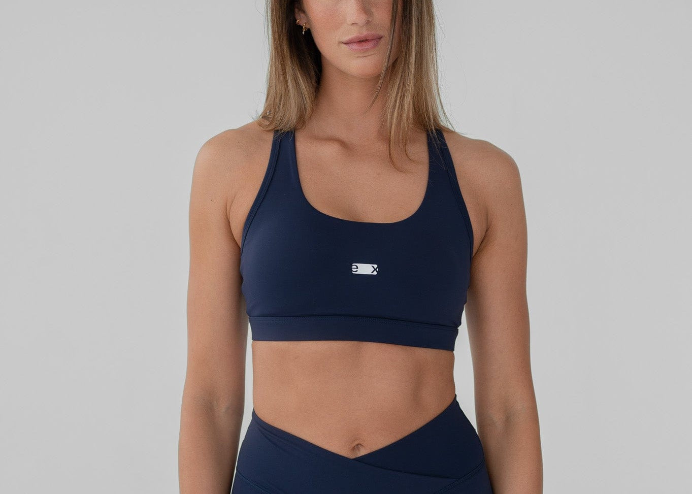 Exercere Sports Bras Racer Bra - Dark Blue