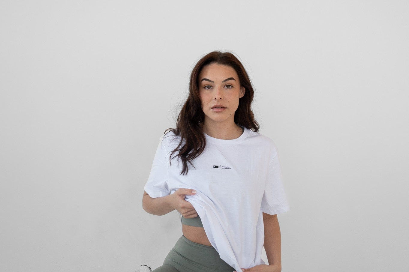 Exercere Tops Oversize Tee - White