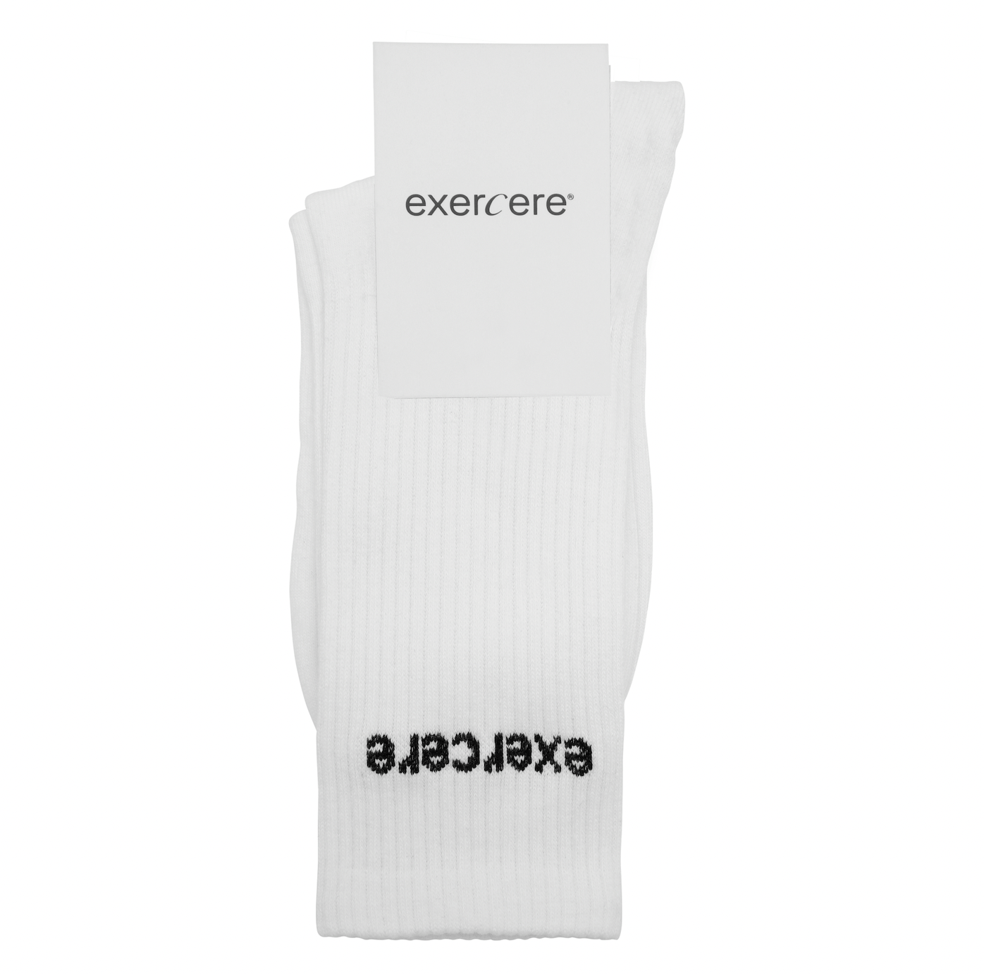 Exercere Socks One Size Logo Socks - White